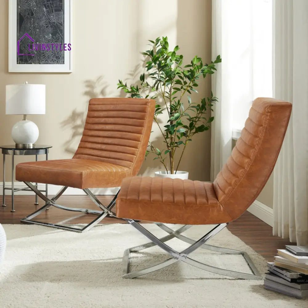 Riva Metal Frame and Fabric Chair | Living Room Chair | Lounge Chair