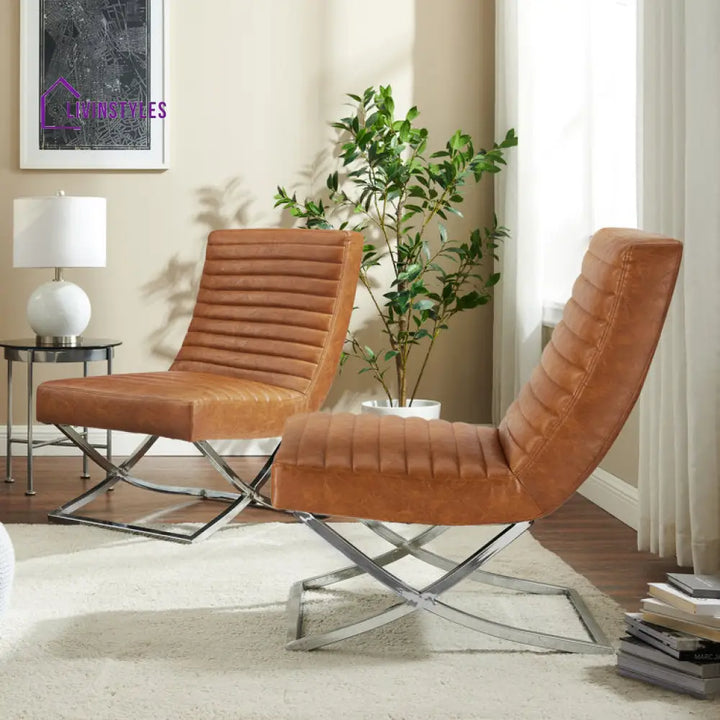 Riva Metal Frame and Fabric Chair | Living Room Chair | Lounge Chair