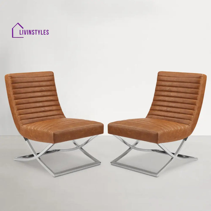Riva Metal Frame and Fabric Chair | Living Room Chair | Lounge Chair