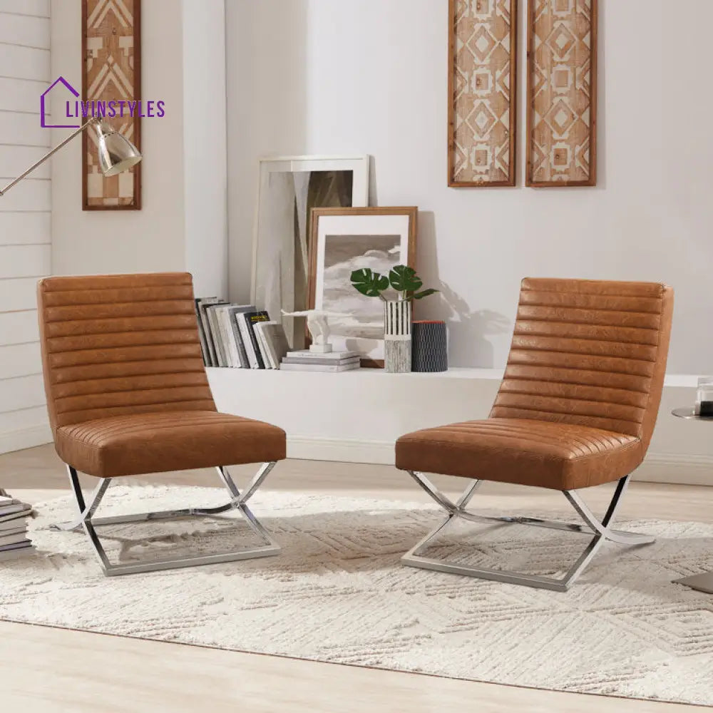 Riva Metal Frame and Fabric Chair | Living Room Chair | Lounge Chair