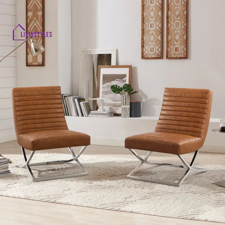 Riva Metal Frame and Fabric Chair | Living Room Chair | Lounge Chair