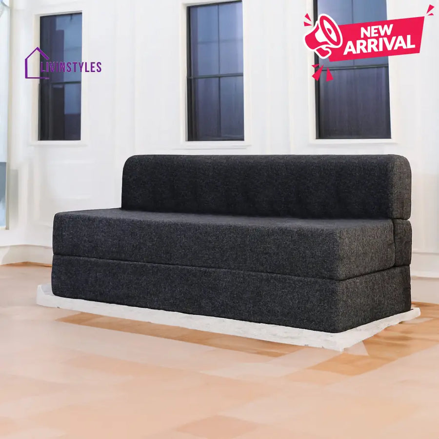 Riya Jute Sofa Bed Dark Grey | 6 X Three Seater
