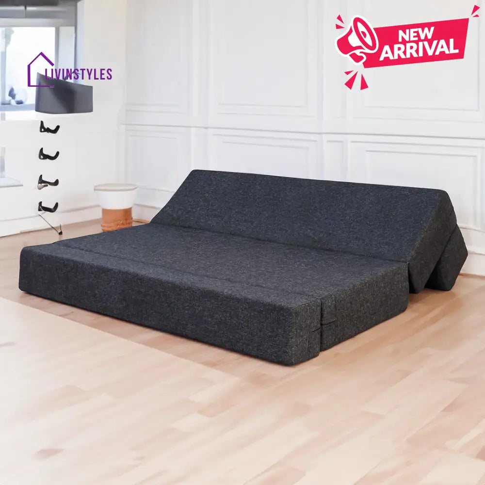 Riya Jute Sofa Bed Dark Grey | 6 X Three Seater