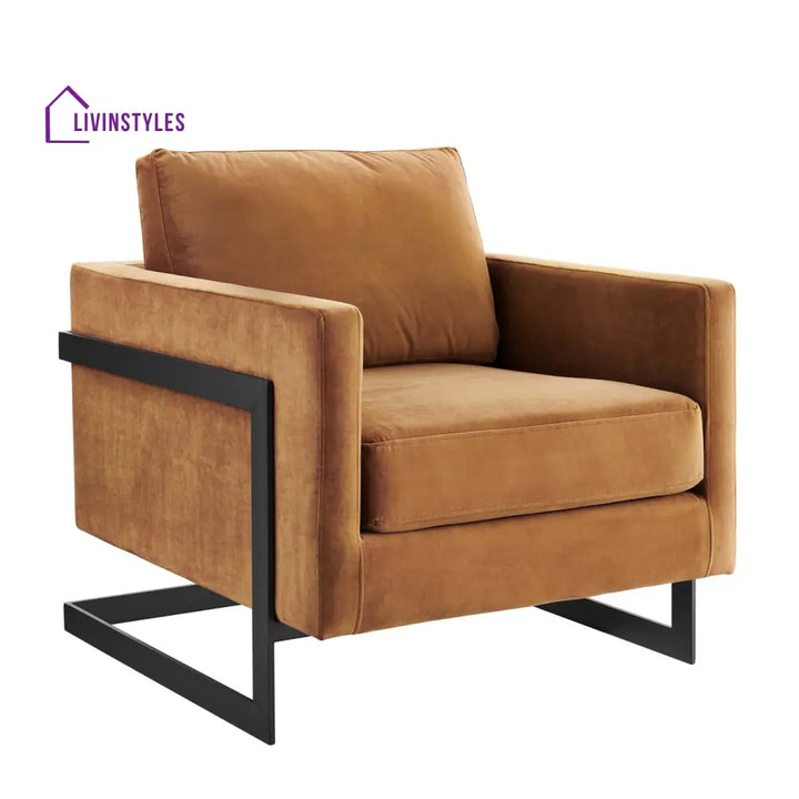 Riya Metal Frame Living Room Chair