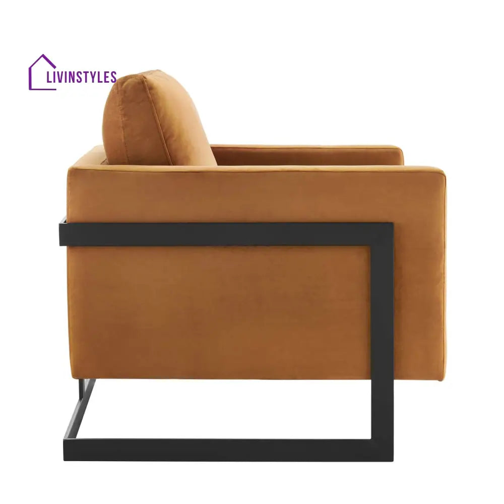 Riya Metal Frame Living Room Chair