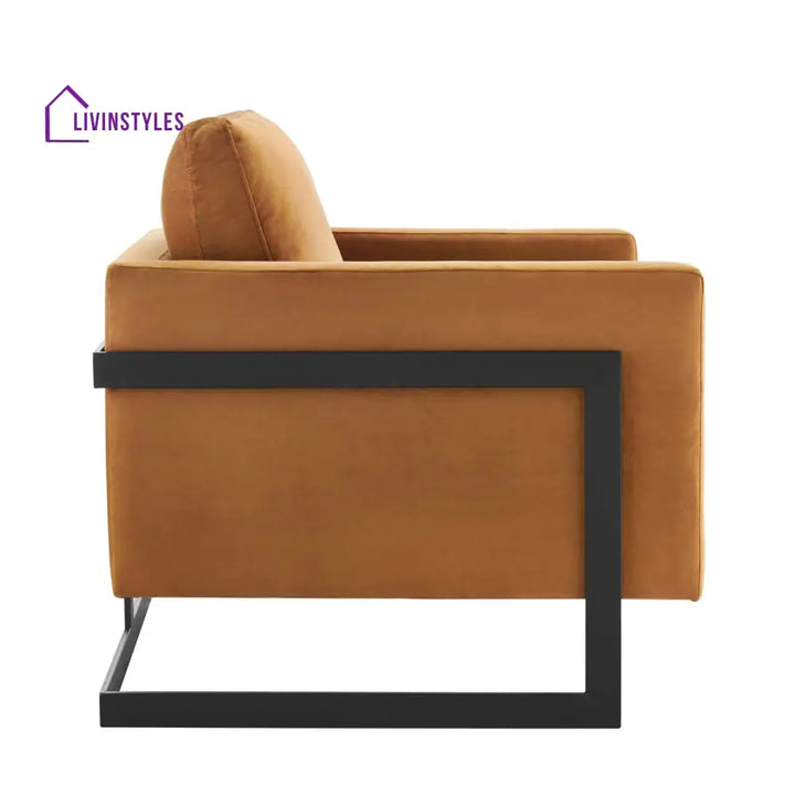 Riya Metal Frame Living Room Chair