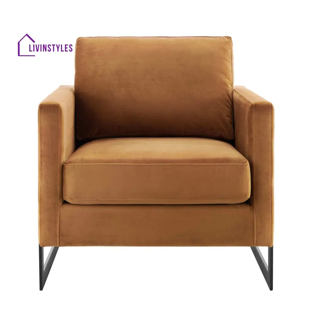 Riya Metal Frame Living Room Chair