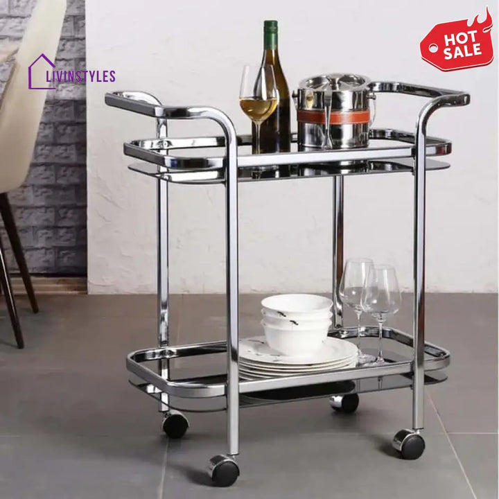 Riya Metal Serving Trolley