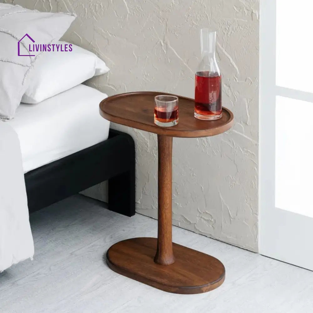 Riya Solid Wood Drink Table | Side Table | Laptop Table