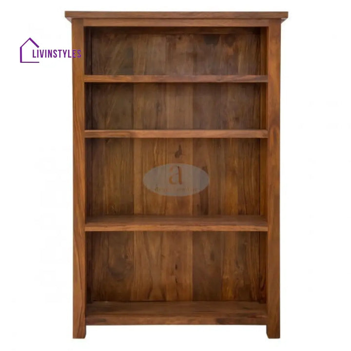 Riya Wooden Bookshelf in Honey Finish