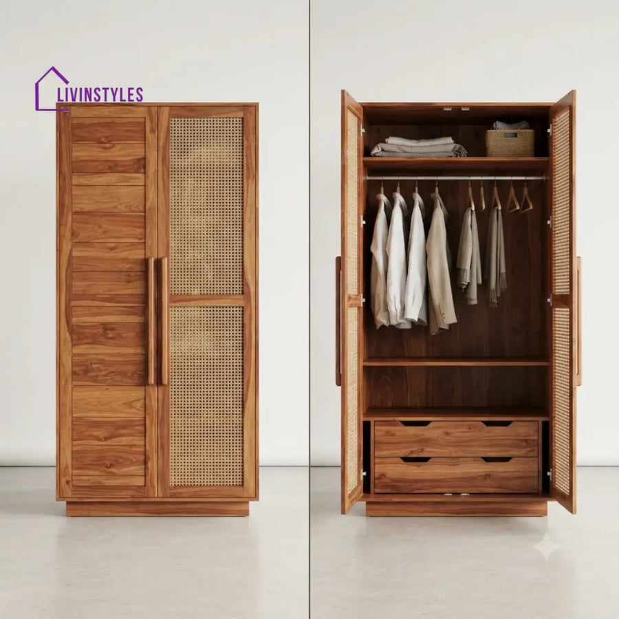 Riya Wooden Wardrobe for Clothes | Cupboard for Clothes