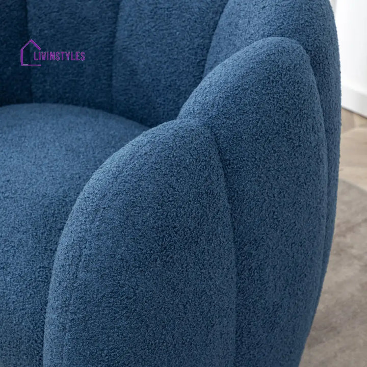 Riyana Solid Wood and Fabric Arm Chair | Living Room Chair | Lounge Chair