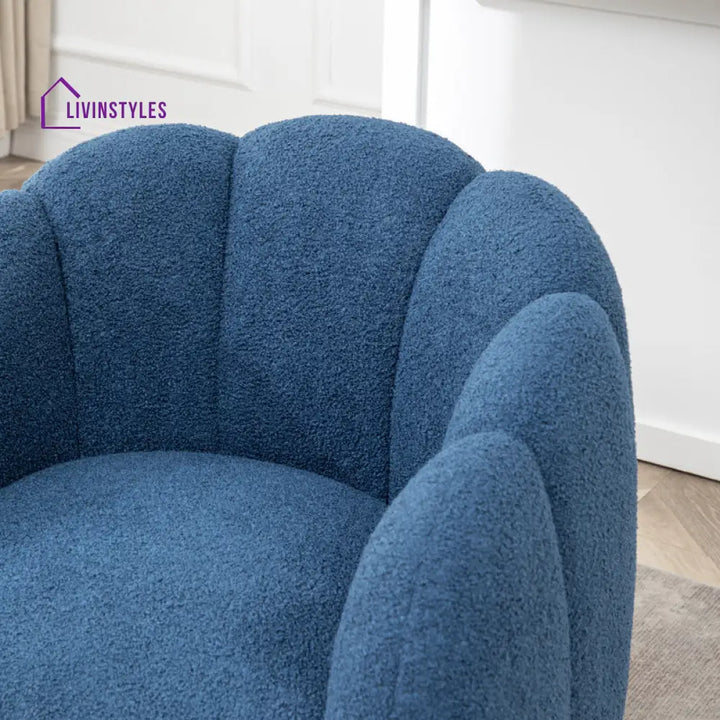 Riyana Solid Wood and Fabric Arm Chair | Living Room Chair | Lounge Chair