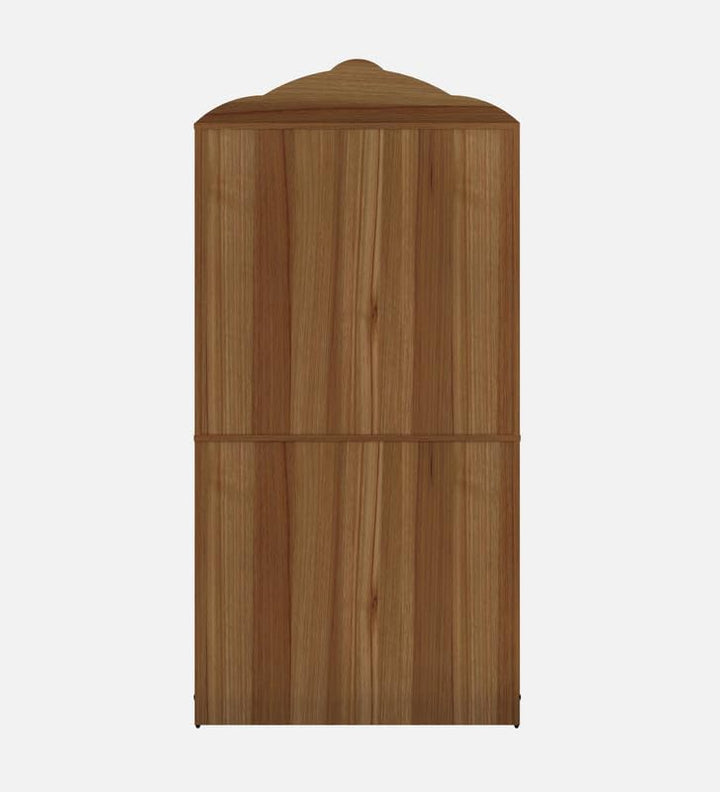 OmkarWood Natural Wooden Finish Pooja Temple with Storage & Drawer