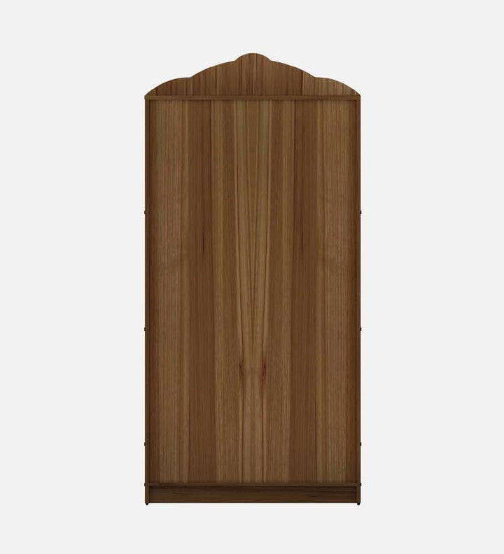 OmkarWood Lyon Teak & White Engineered Wood Pooja Mandir with Doors & Storage