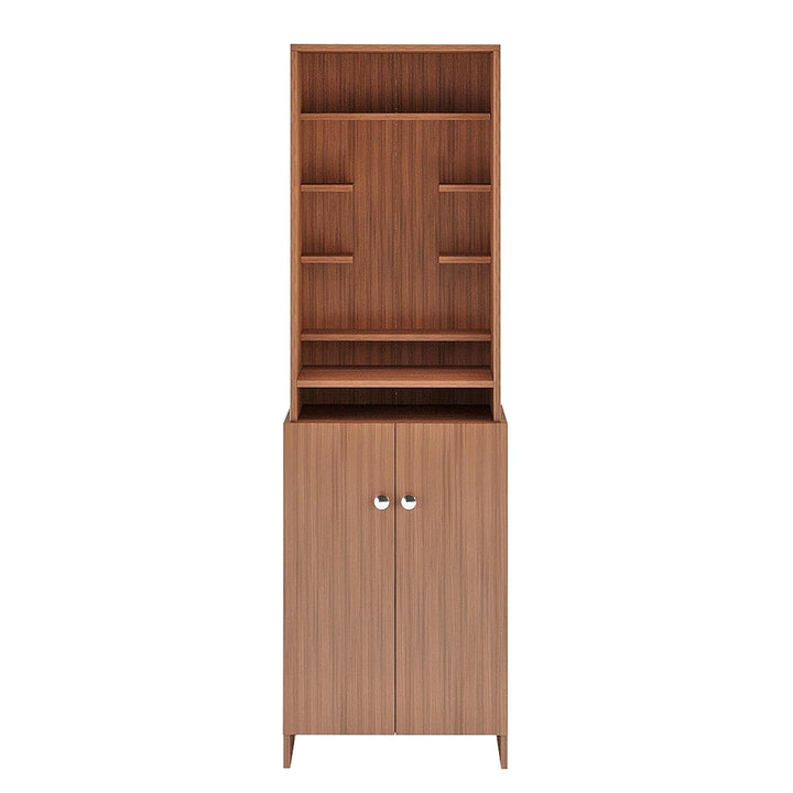 OmkarWood Premium Engineered Wood Temple with Storage (Walnut Finish)