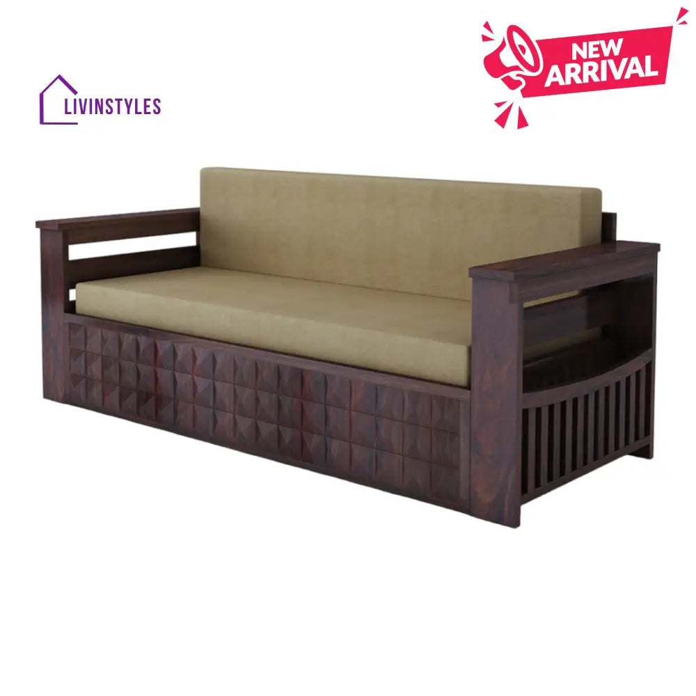 RelaxiMax 3 Seater Sofa Cum Bed Sheesham Wood