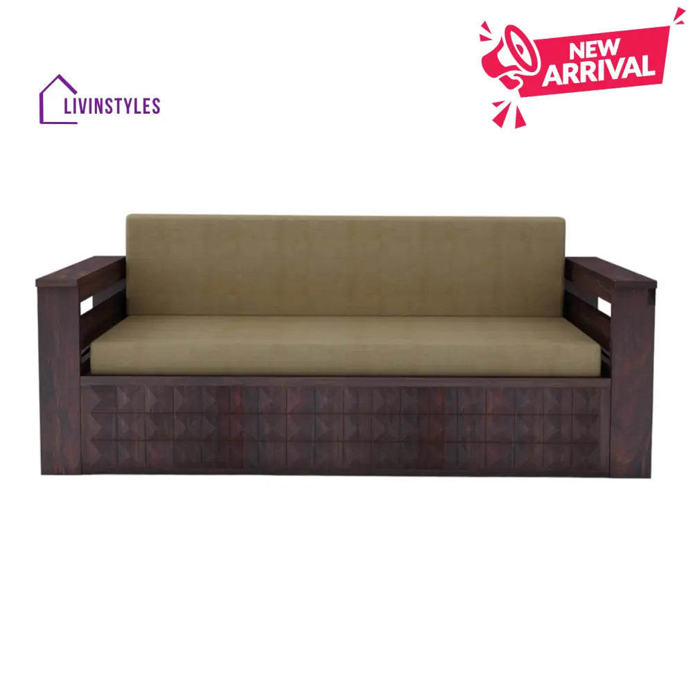 RelaxiMax 3 Seater Sofa Cum Bed Sheesham Wood