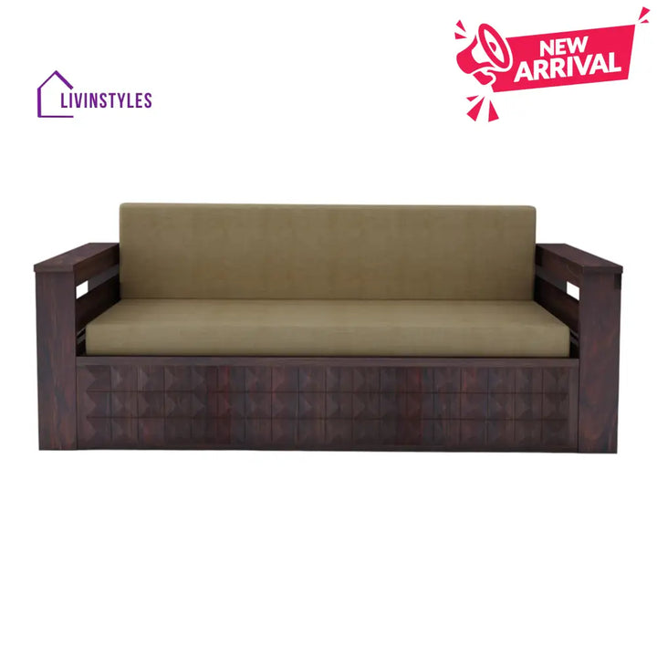 RelaxiMax 3 Seater Sofa Cum Bed Sheesham Wood
