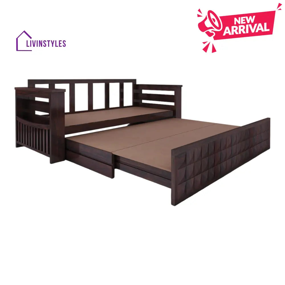RelaxiMax 3 Seater Sofa Cum Bed Sheesham Wood
