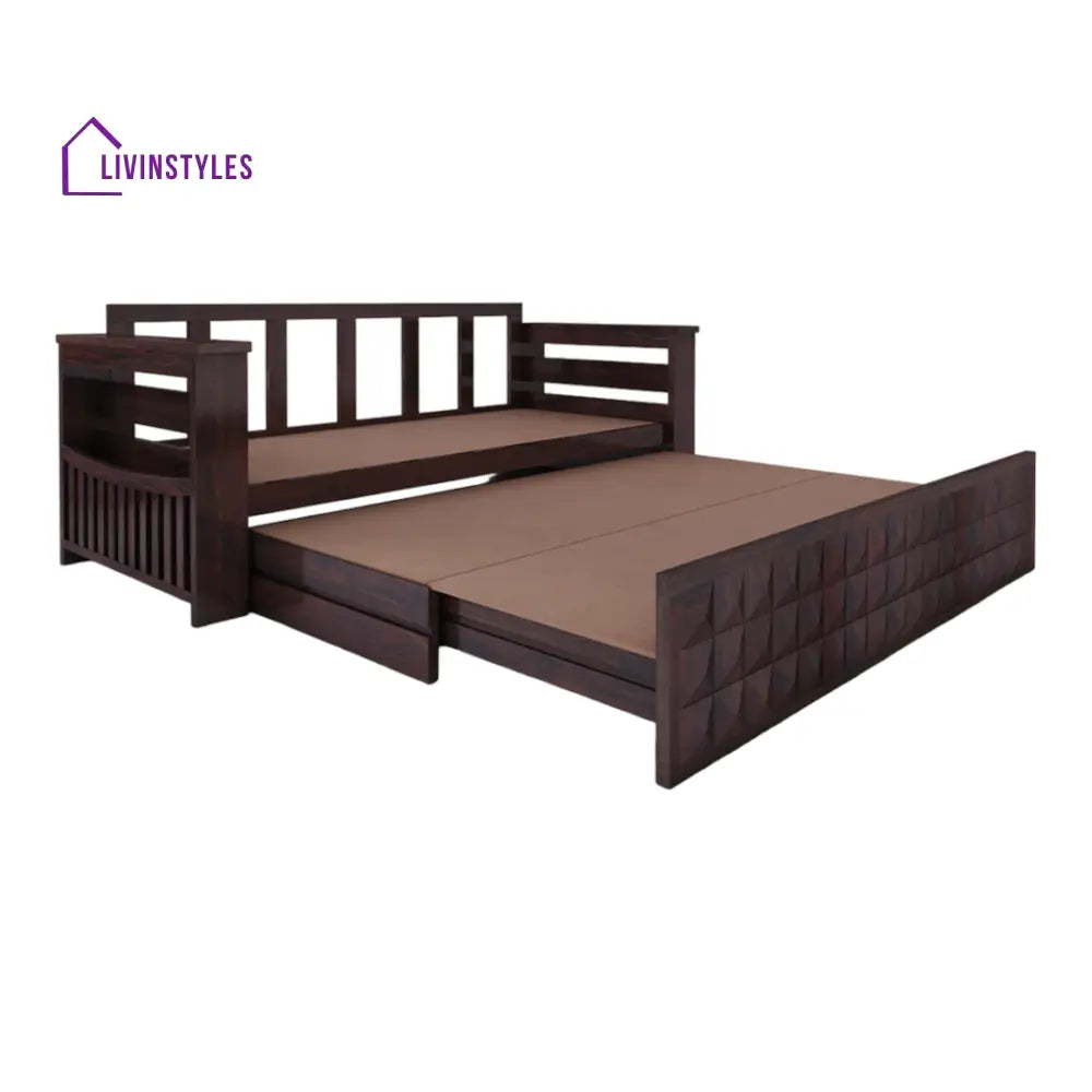 RelaxiMax 3 Seater Sofa Cum Bed Sheesham Wood