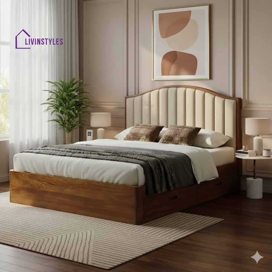 Robert Premium Sheesham Wood Bed