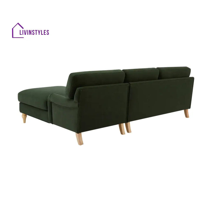 Roberto Right Hand Chaise Sofa - Dark Olive - Sofas