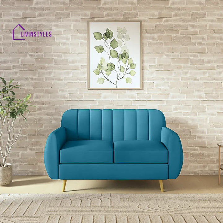 Rodion High Density Foam Sofa Set 2 Seater / Light Blue sofa