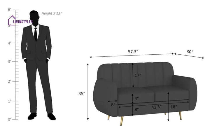 Rodion High Density Foam Sofa Set sofa