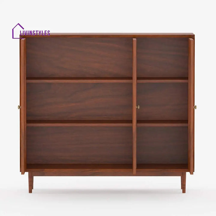 Rodion Solid Wood Acacia Cane Cabinet and Sideboard (Honey Finish)