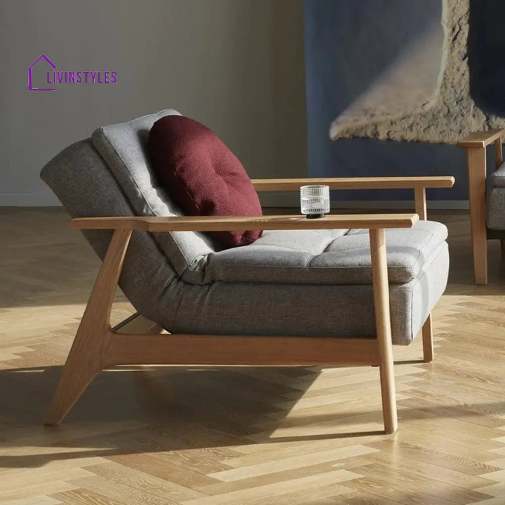 Adarsh Oak Wood Lounge Chair & Sofa