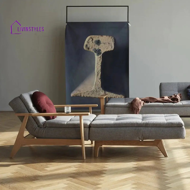 Adarsh Oak Wood Lounge Chair & Sofa