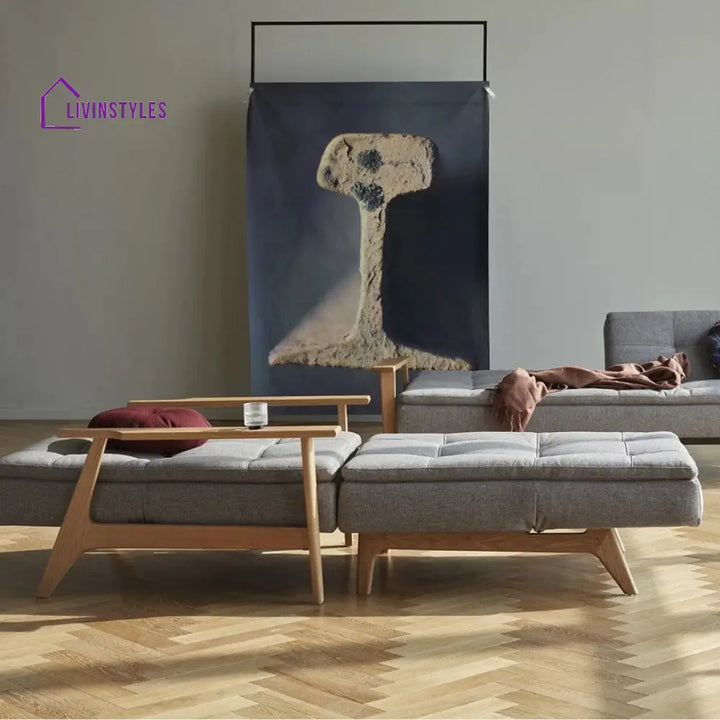 Adarsh Oak Wood Lounge Chair & Sofa