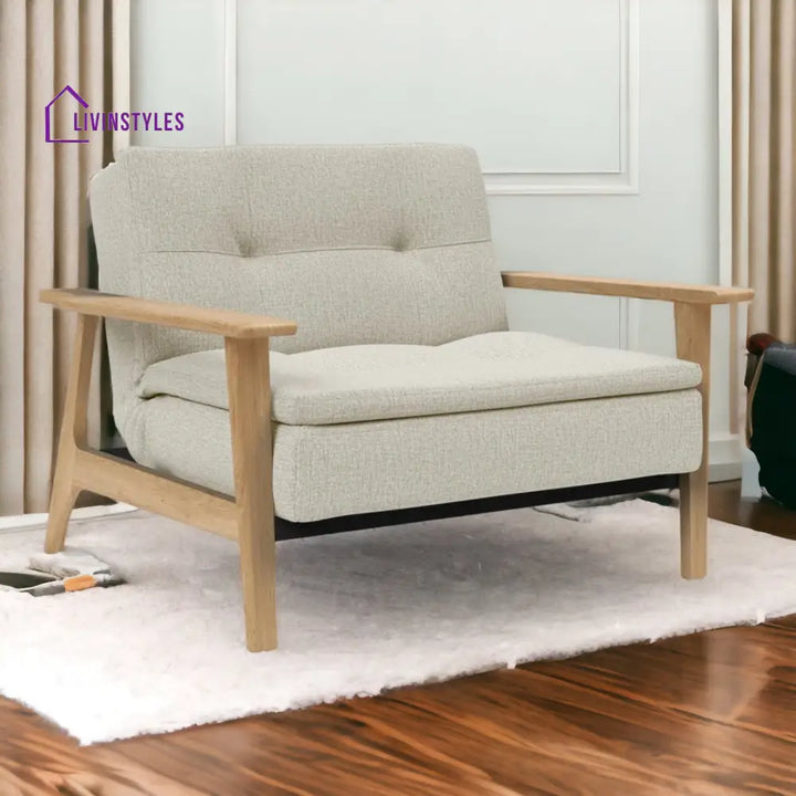 Adarsh Oak Wood Lounge Chair & Sofa