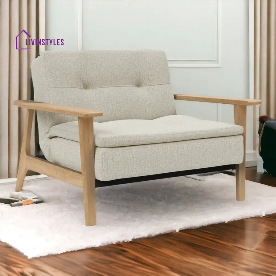 Adarsh Oak Wood Lounge Chair & Sofa