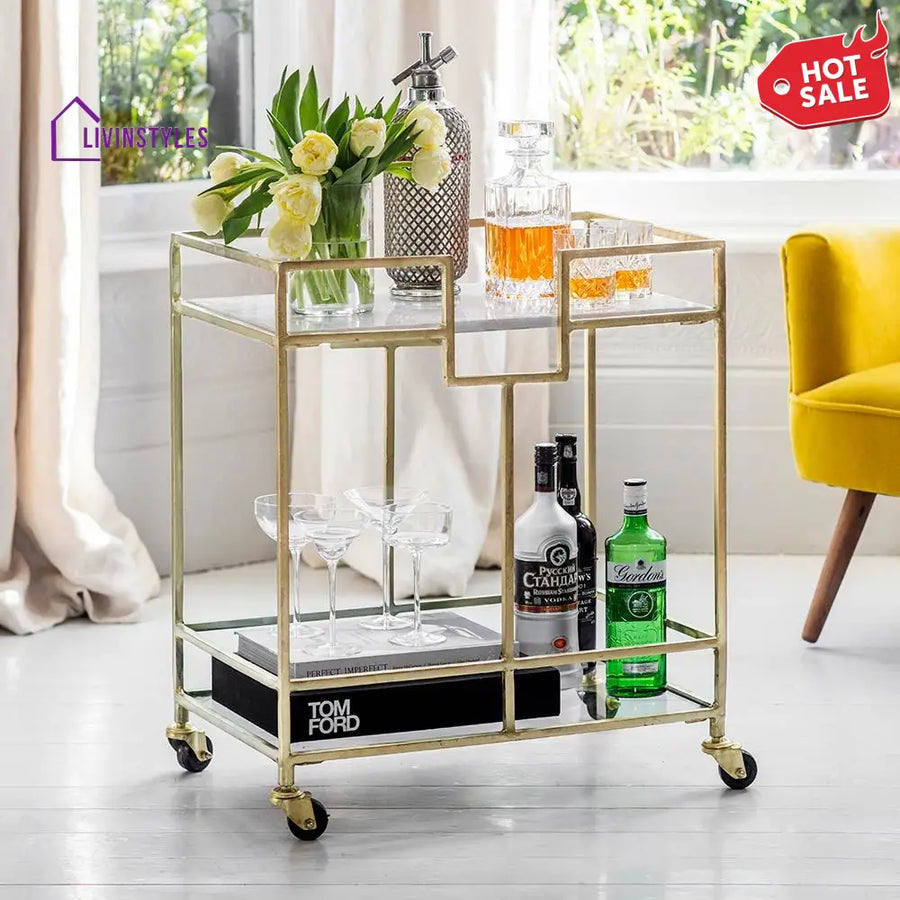 Rohini Metal Kitchen Trolley`