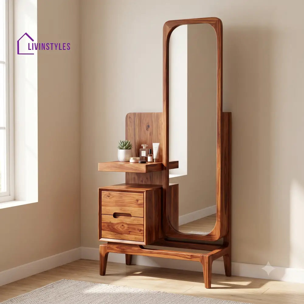 Roland Premium Solid Wood Dressing Table for Bedroom | New Designer Dressing Unit