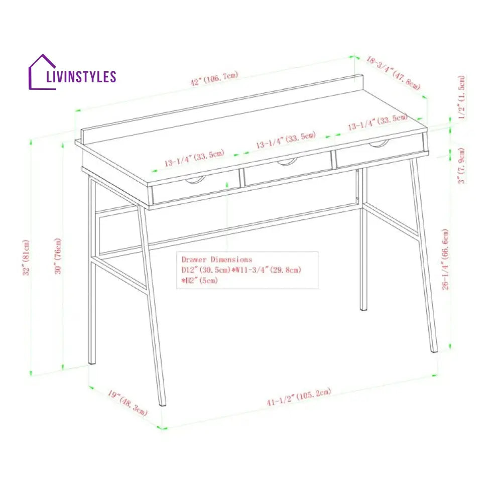 Roman Solid Sheesham Wood Study Table for Students