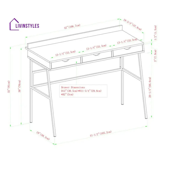 Roman Solid Sheesham Wood Study Table for Students