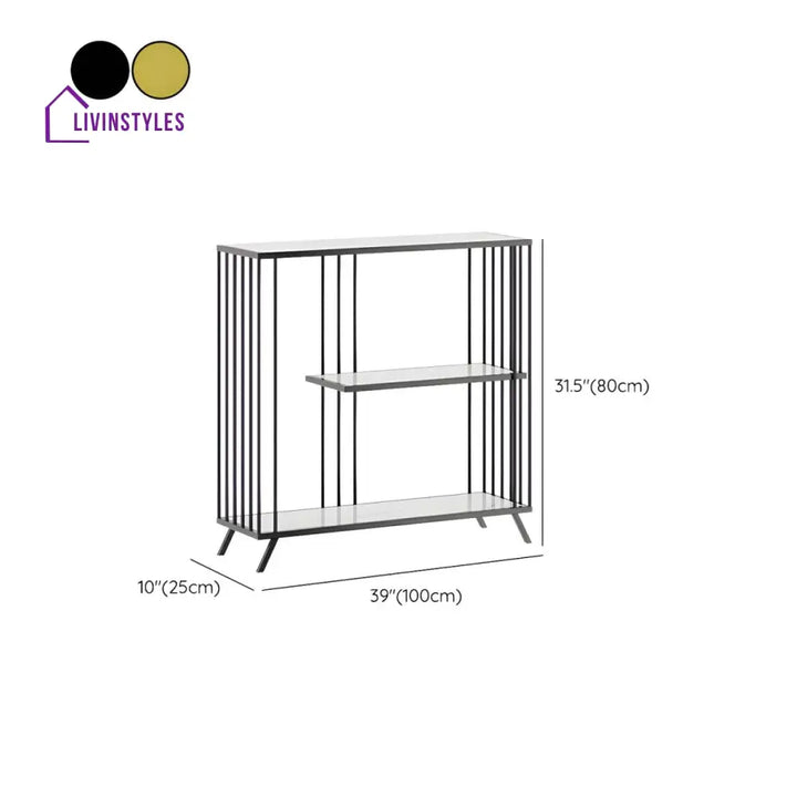 Roman Stainless Steel Console Table for Living Room