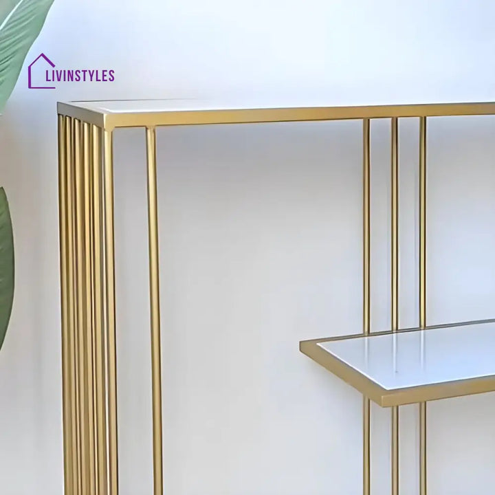 Roman Stainless Steel Console Table for Living Room