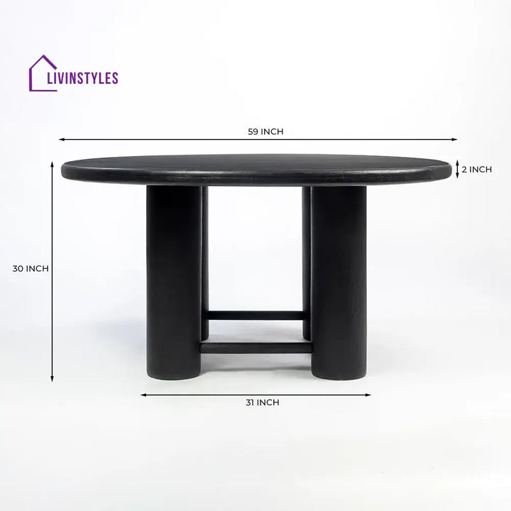 Roman Wooden 6 Seater Dining Table Dining Table