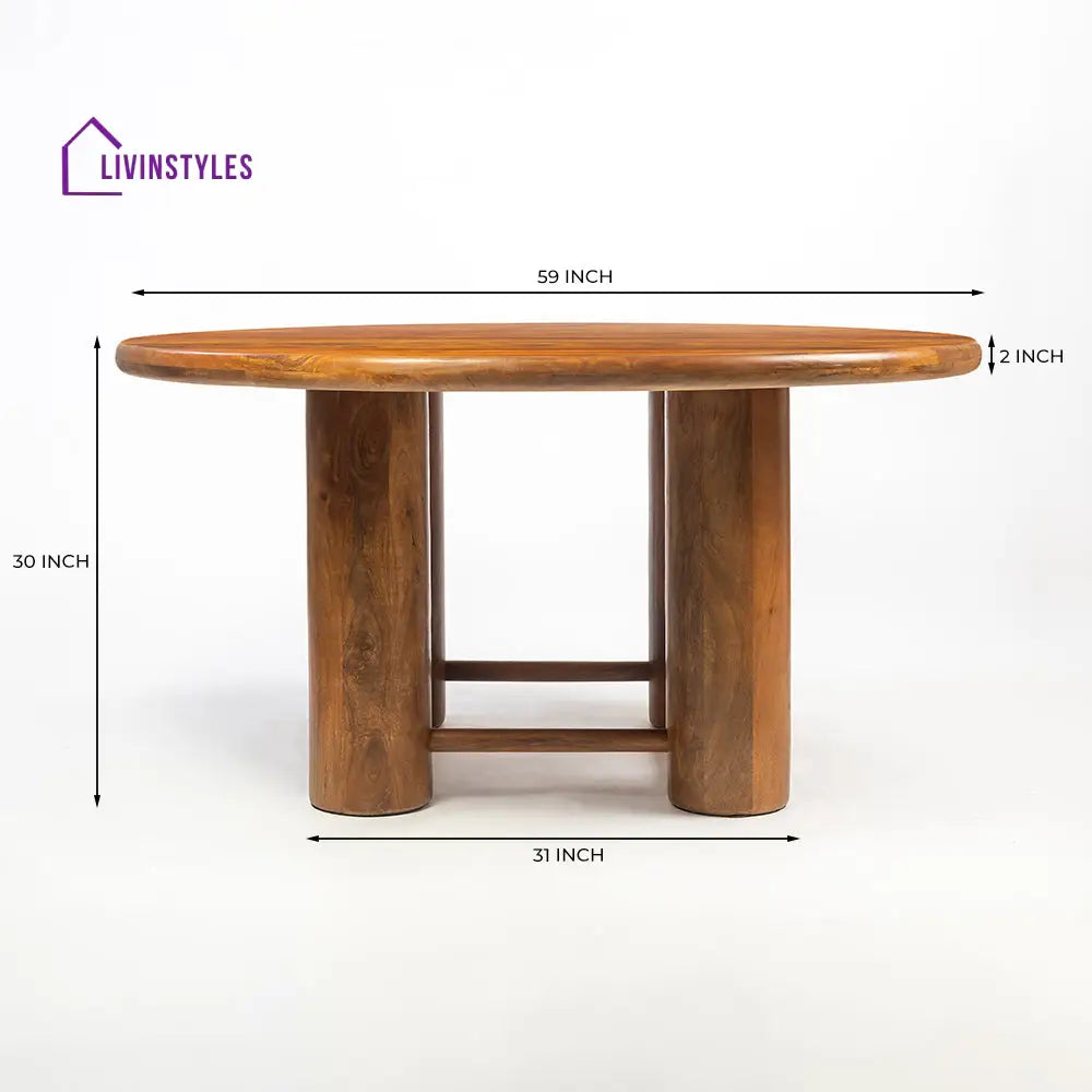 Roman Wooden 6 Seater Dining Table Dining Table