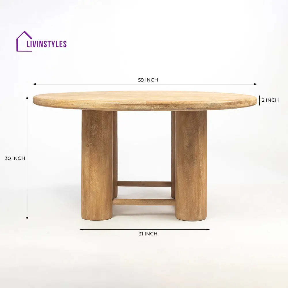 Roman Wooden 6 Seater Dining Table Dining Table