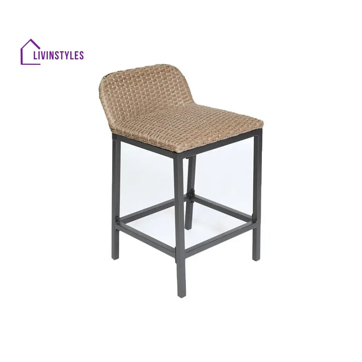 Romani Outdoor Patio Bar Sets 2 Chairs and 1 Table (Cream) - Bar Sets