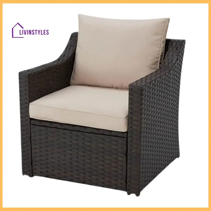 Romilly Outdoor Wicker 5-Piece Patio Sofa Set Patio Sofa Set