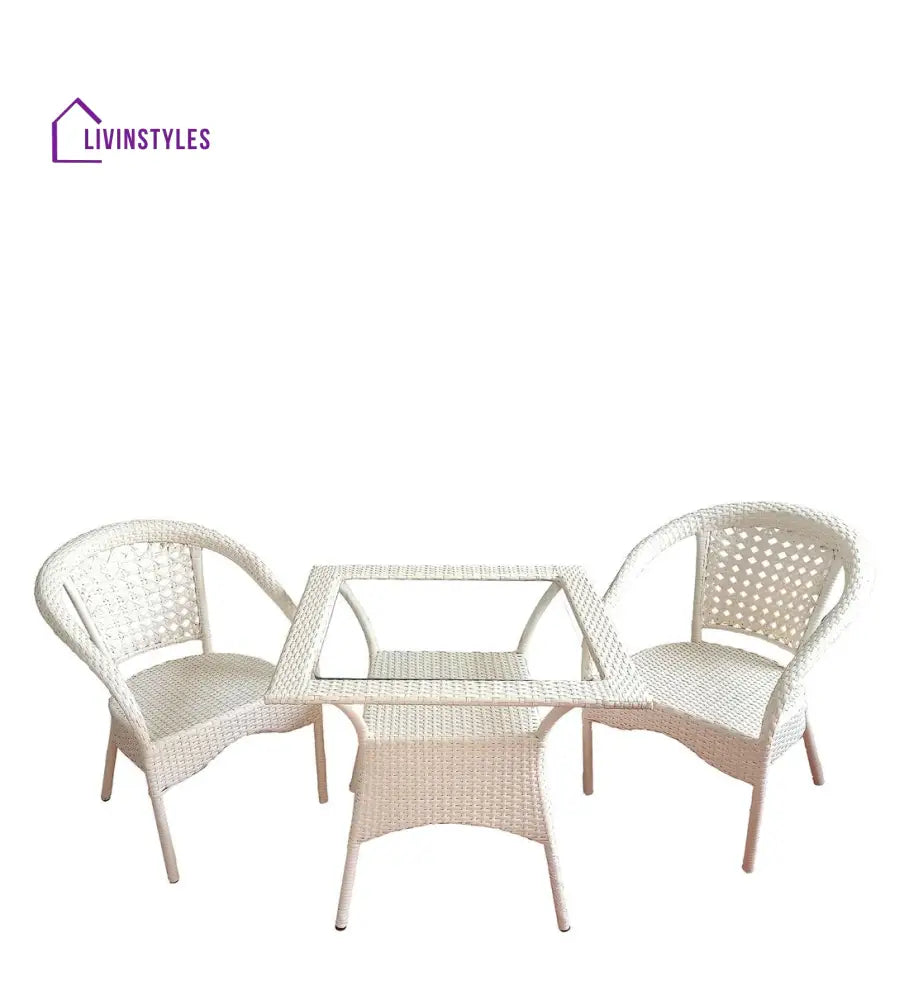 Romy Outdoor Patio Seating Set 2 Chairs and 1 Table Set - Coffee Table Sets
