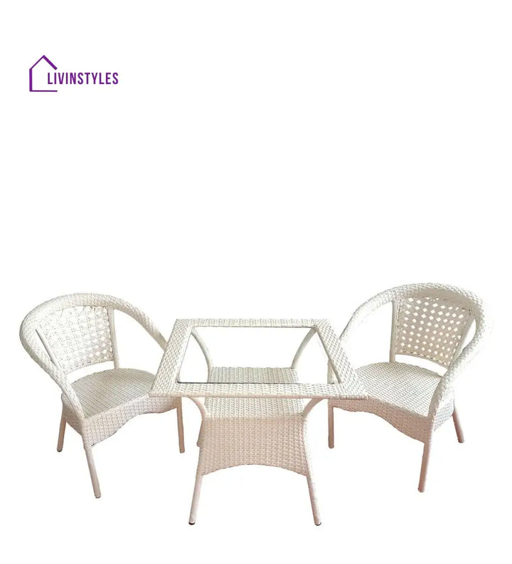 Romy Outdoor Patio Seating Set 2 Chairs and 1 Table Set - Coffee Table Sets