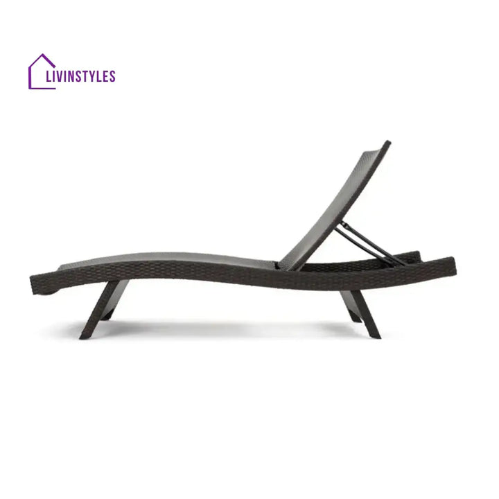 Rong All-Weather Rattan Wicker Outdoor Chaise Lounge Chair Set of 2 - Lounger Set