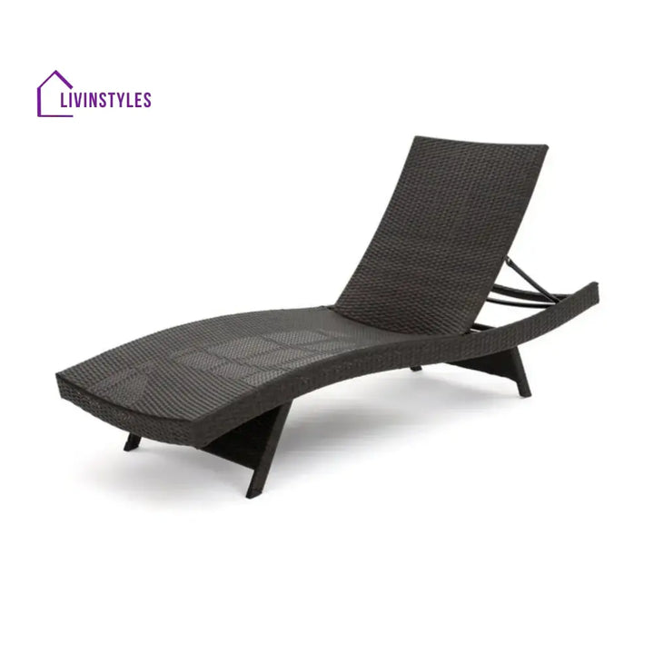 Ronke Outdoor Rattan Wicker Lounge Chairs Set of 2 with Matching Side Table - Lounger Set